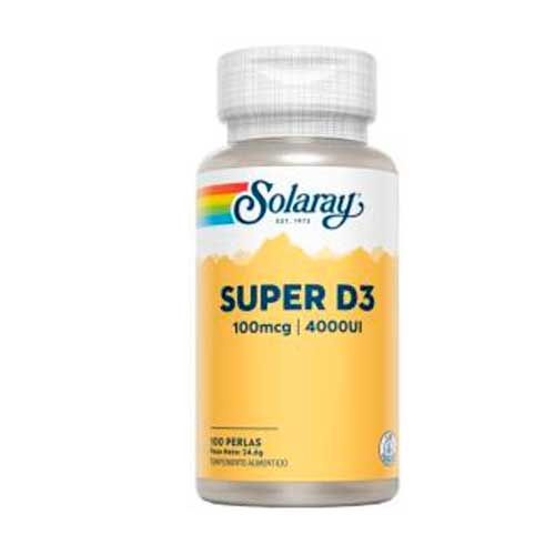 Solaray super d3 4000ui 100 perlas