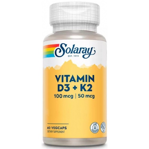 Solaray vitamina d3&k2 60 caps