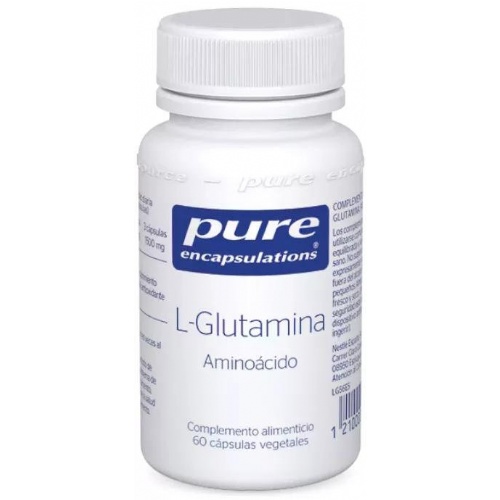 Pure encapsulations l-glutamina  60 capsulas vegetales
