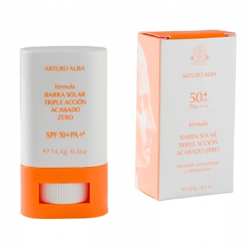 Arturo alba barra solar triple accion acabado zero spf50+ 14,4g
