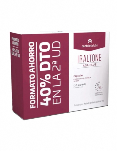 Iraltone aga plus pack ahorro 120 caps