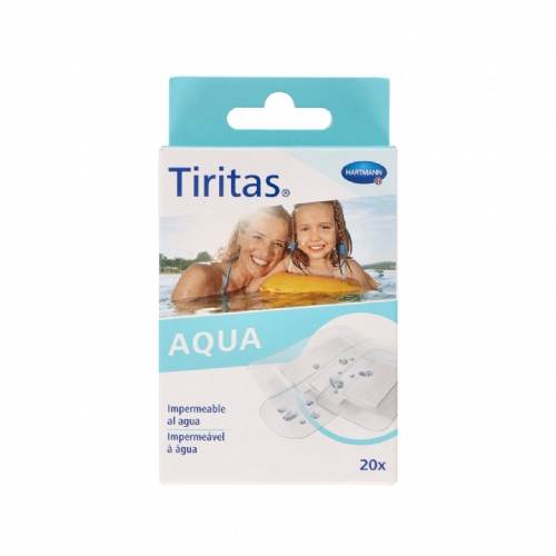 Tiritas aqua aposito adhesivo 20 unidades 3 tamaños - aposito adhesivo