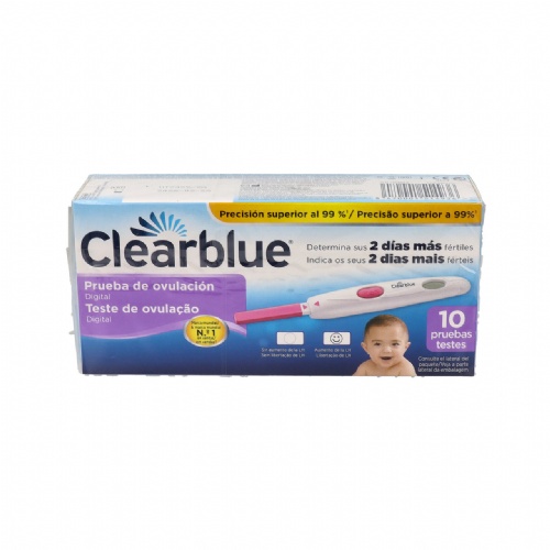 Test de ovulacion digital clearblue 10 unidades - clearblue