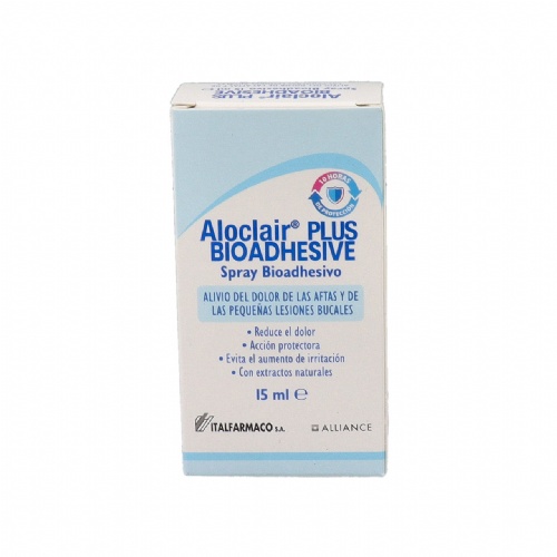 Aloclair plus bioadhesive spray  1 envase 15 ml