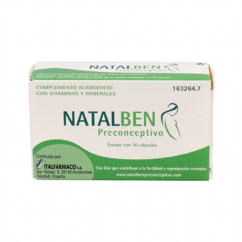 Natalben preconceptivo  30 capsulas