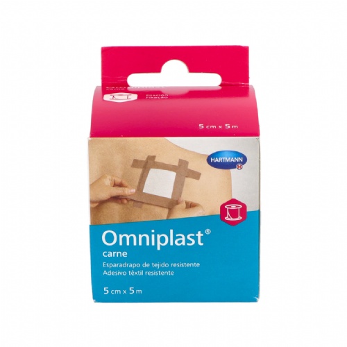 Esparadrapo hipoalergico omniplast tejido resistente 1 unidad 5 m x 5 cm - omniplast tejido resisten