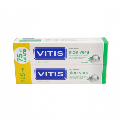 Vitis aloe vera pasta dentifrica  2 envases 150 ml sabor menta
