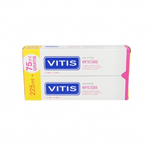 Vitis encias pasta dentifrica + colutorio  2 envases 150 ml + 1 envase 30 ml