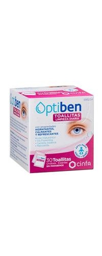 Optiben toallita con locion limpiadora higiene  30 unidades
