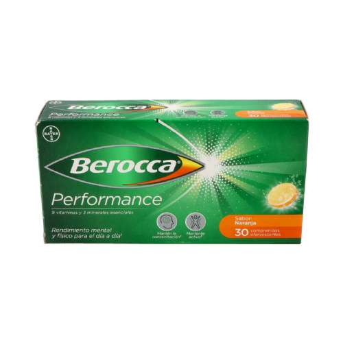 Berocca performance  30 comprimidos efervescentes sabor naranja