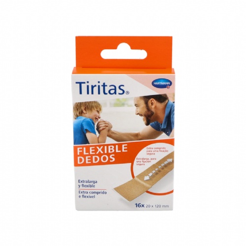 Tiritas flexible dedos aposito adhesivo x-large 16 apositos