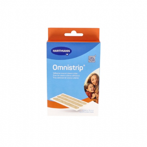 Omnistrip sutura cutanea esteril 2 unidades 76 mm x 6 mm