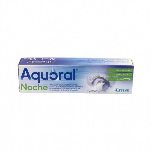 Aquoral noche pomada ocular lubricante esteril 1 tubo 5 g - pomada ocular lubricante esteril