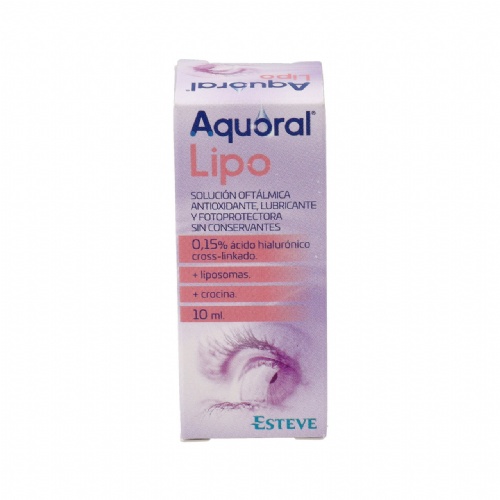 Aquoral lipo solucion oftalmica lubricante antioxidante esteril 1 frasco 10 ml - solucion oftalmica 