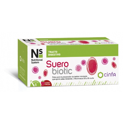 Ns florabiotic sueropro+  6 sobres 4,250 g sabor fresa
