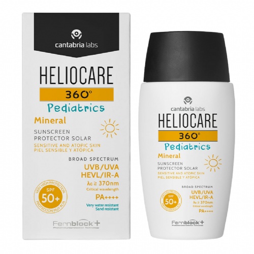 Heliocare 360º spf 50+ pediatrics mineral protector solar piel sensible y atopica 1 envase 50 ml - p