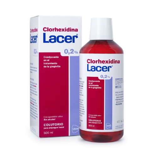 Lacer colutorio clorhexidina 0.2%  1 envase 500 ml