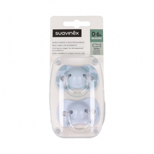 Chupete silicona fisiologico suavinex 0 - 6 meses 2 unidades - suavinex