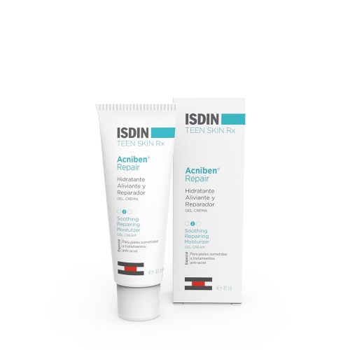 Isdin teen skin rx acniben repair hidratante reparador y aliviador  gel crema 1 envase 40 ml - isdin