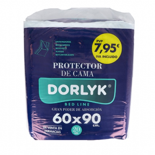 Empapador dorlyk bedline 20 unidades 90 cm x 60 cm - dorlyk bedline
