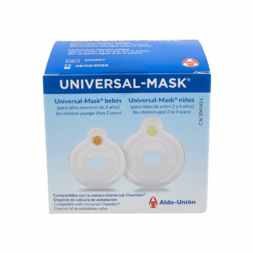 Mascarilla universal mask 2 unidades bebes + niños - mask
