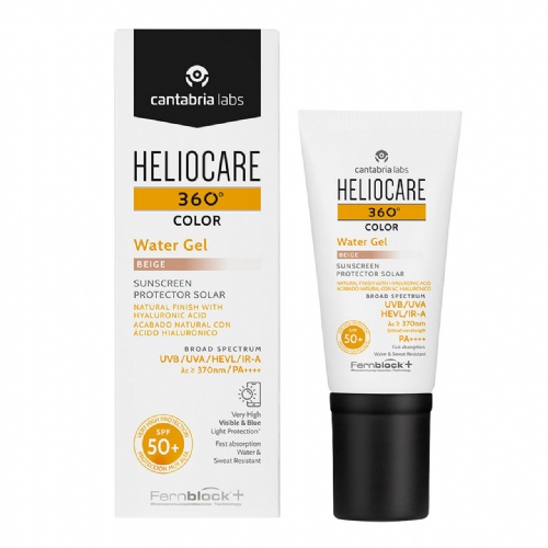 Heliocare 360º color water gel protector solar spf 50+  1 envase 50 ml color beige