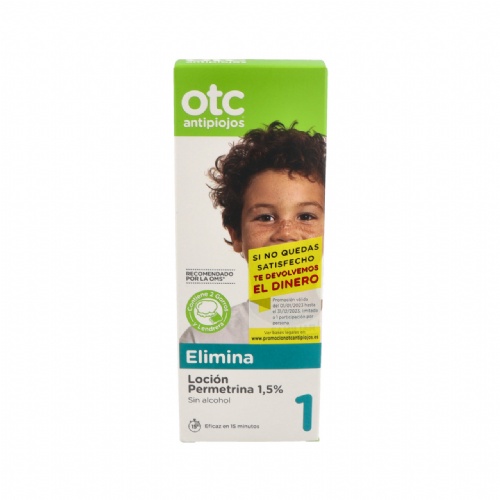 Otc antipiojos permetrina 1,5% locion antipiojos 1 envase 200 ml - antipiojos