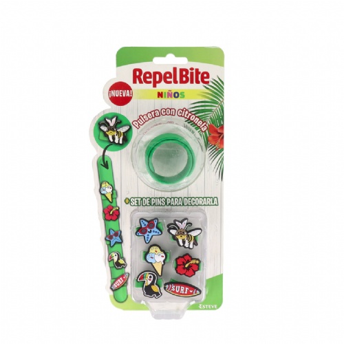 Repel bite niños pulsera con citronela  1 unidad personalizable