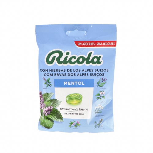 Ricola caramelos sin azucar  1 envase 50 g sabor mentol