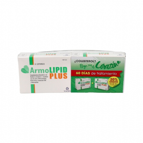 Armolipid plus pack  2 envases 30 comprimidos
