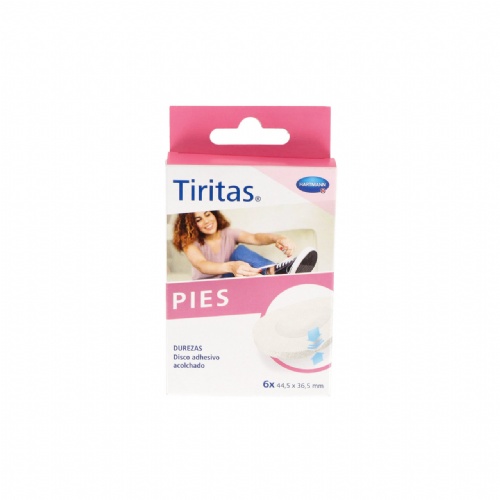 Tiritas pies durezas  6 unidades 44,5 mm x 36,5 mm