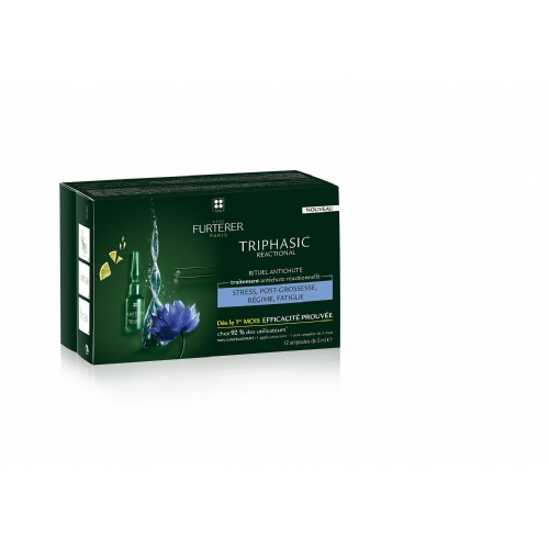 Triphasic tratamiento anticaida reaccional rene furterer 12 ampollas 5 ml - rene furterer