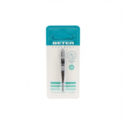 Pinzas depilar beter cromada p recta 7.2 cm - beter