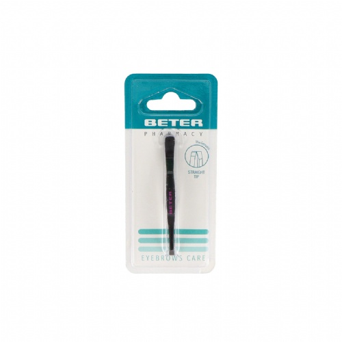 Pinzas depilar beter p recta pavonada 7.5 cm - beter