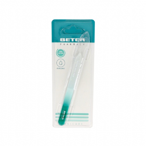 Lima de uñas beter cristal templado13,8 cm 1 unidad - beter
