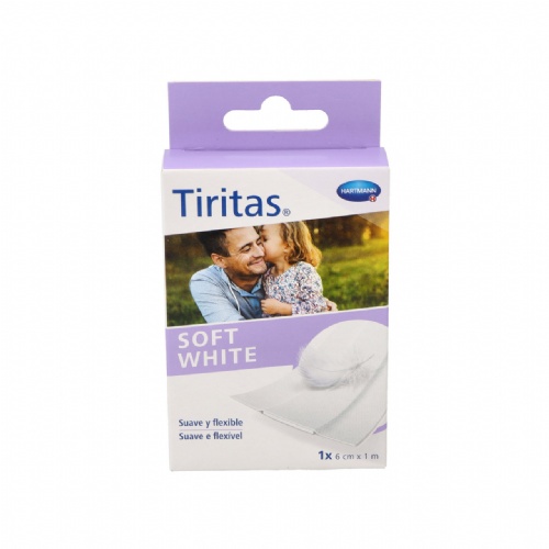 Tiritas soft white aposito adhesivo 1 unidad 1 m x 6 cm - aposito adhesivo