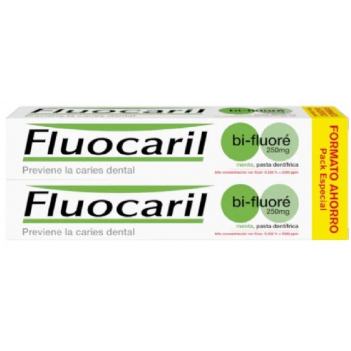 Fluocaril bi-fluore 250 dentifrico  2 envases 125 ml duplo