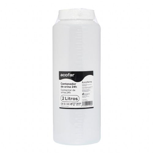 Envase de recogida de orina de 24 horas acofar 1 unidad 2000 ml - acofar