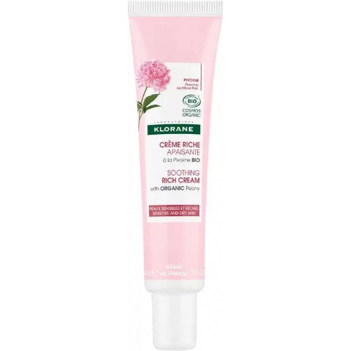 Klorane crema rica calmante a la peonia bio  1 envase 40 ml