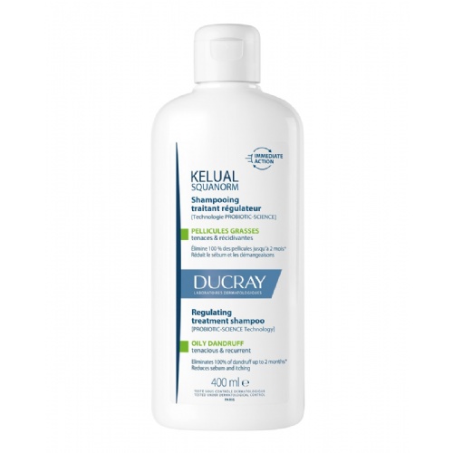 Kelual squanorm champu tratante regulador caspa grasa ducray 1 envase 400 ml