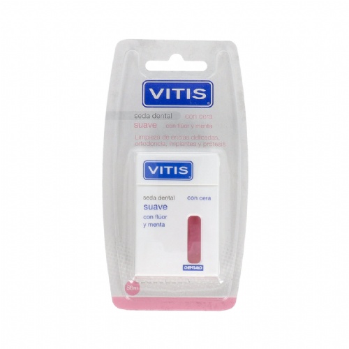 Vitis seda dental con fluor y menta suave  50 m