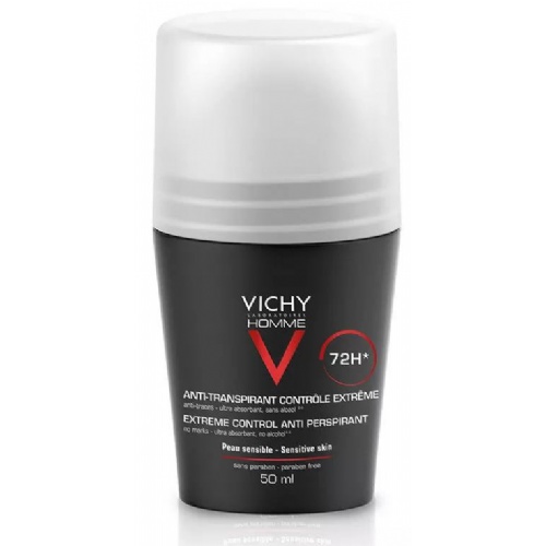 Vichy homme anti-transpirante 72h roll-on 50ml