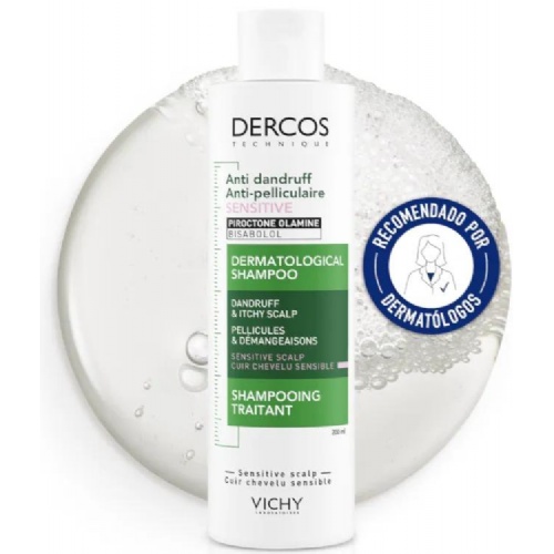 Vichy dercos champu anticaspa cuero cabelludo sensible 200ml