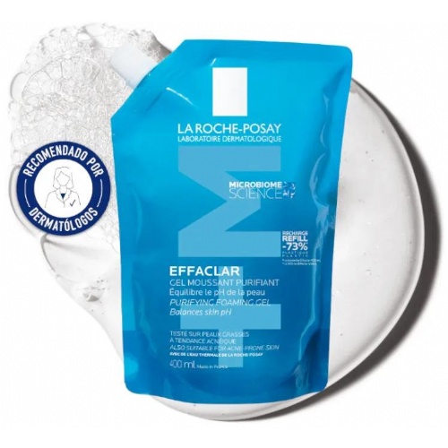 Effaclar gel moussant+m  1 envase 400 ml refill