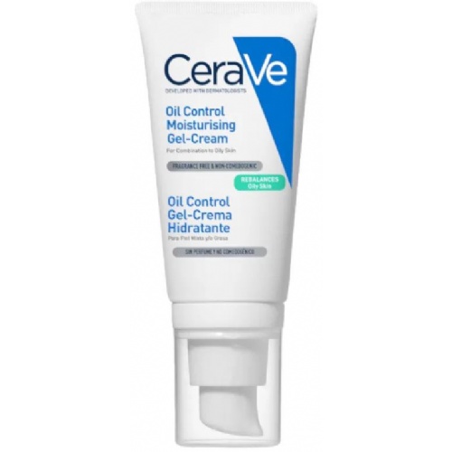 Cerave oil control gel crema hidratante  1 envase 52 ml dosificacor