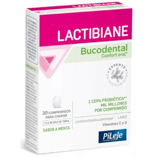 Lactibiane bucodental  30 comprimidos para chupar sabor menta
