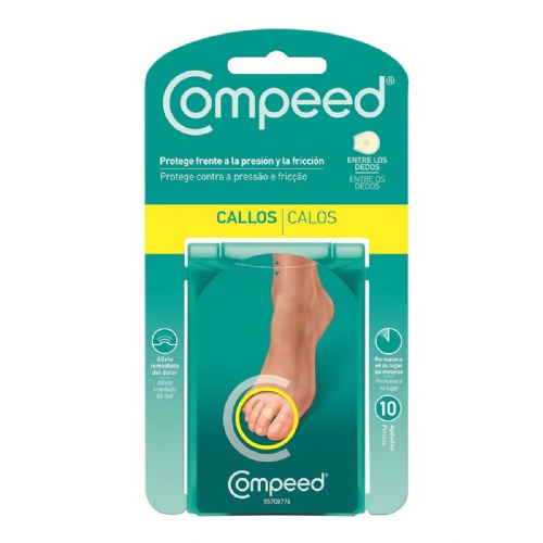 Compeed callos hidrocoloide entre dedos 10 unidades - hidrocoloide