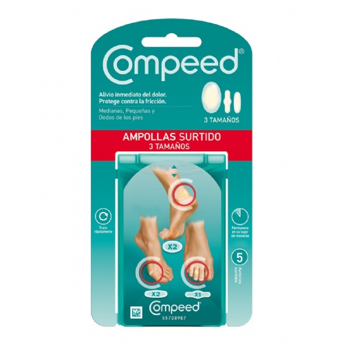 Compeed ampollas hidrocoloide pack mixto 5 unidades - hidrocoloide