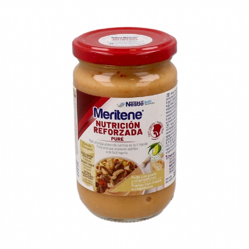 Meritene pure  1 frasco 300 g sabor pollo pasta y champiñones