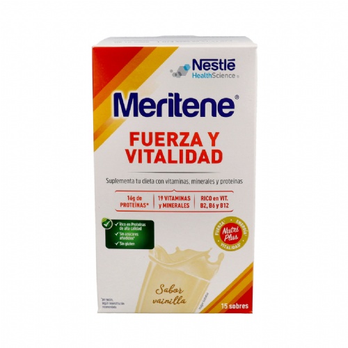 Meritene fuerza y vitalidad batido  15 sobres 30 g sabor vainilla